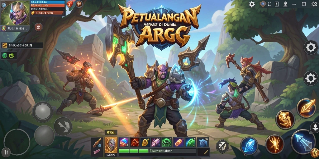 Tampilan layar gameplay mengagumkan dari 9SL menunjukkan aksi pertempuran seru.