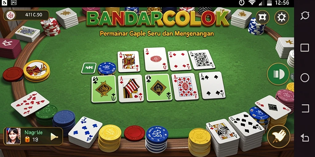 Tampilan gameplay seru dari BANDARCOLOK yang menarik.