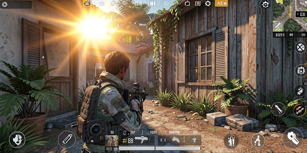 Gameplay intens dari BATA123 dengan latar belakang yang memukau.