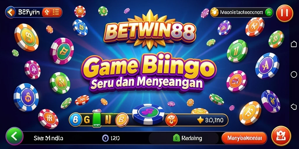 Tampilan menarik dari gameplay Bingo di BETWIN88.