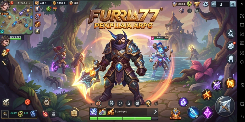 Tampilan aksi pertarungan epik dalam FURLA77.