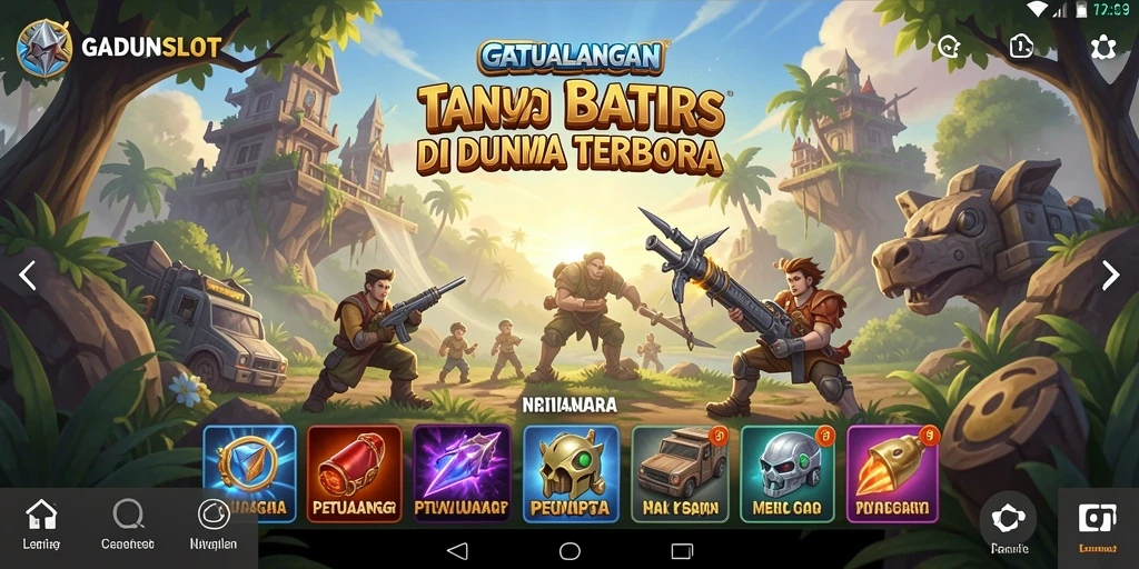 Screenshot gameplay GADUNSLOT menampilkan dunia terbuka yang mendebarkan dan penuh kemungkinan.