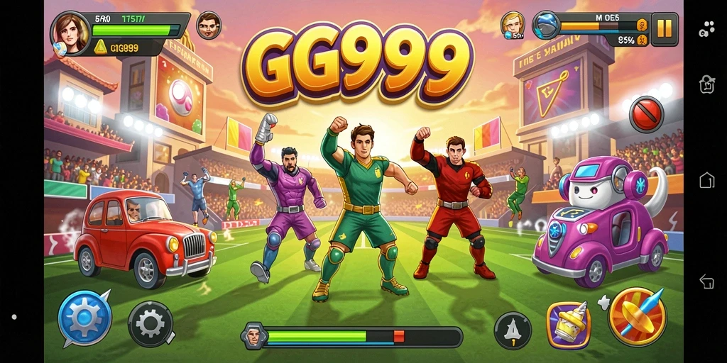 Tampilan gameplay GG999 yang seru dan penuh aksi.