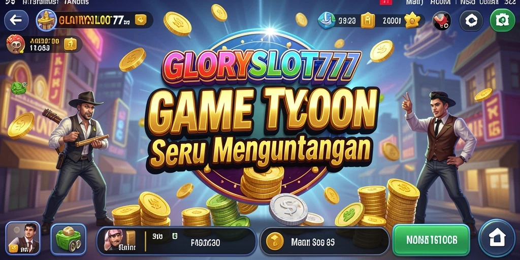 Tampilan gameplay seru di GLORYSLOT777 saat membangun bisnis.