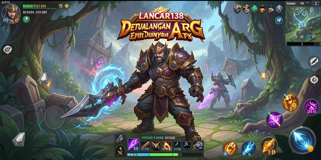 Screenshot utama menunjukkan aksi mendebarkan dalam pertempuran ARPG.