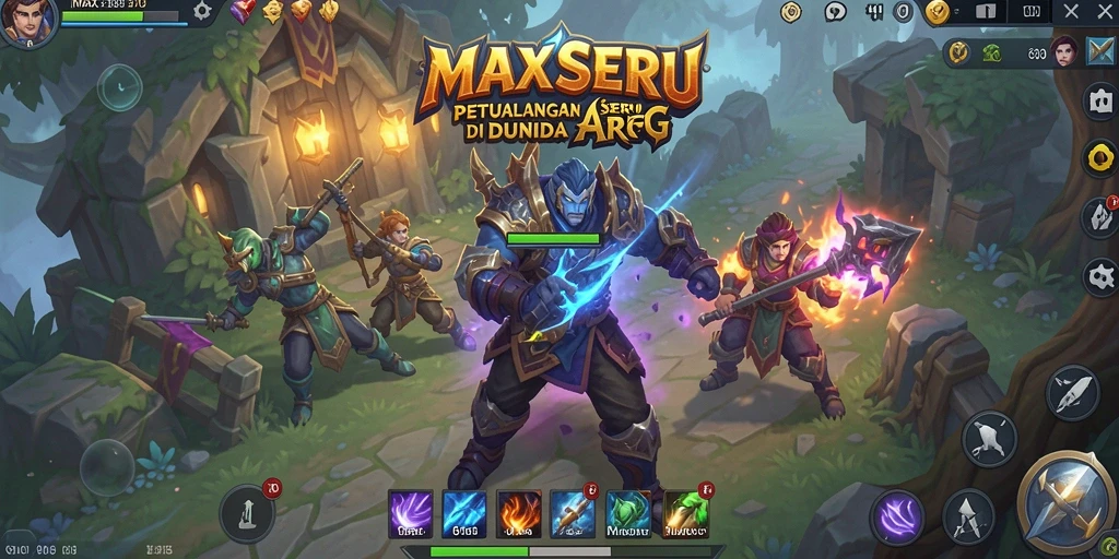 Gameplay seru di dunia ARPG MAXSERU yang menantang.