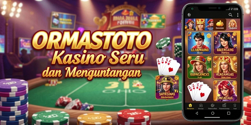Gameplay menawan di ORMASTOTO, menampilkan suasana kasino yang seru.