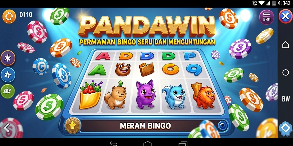 Tampilan gameplay Bingo yang menarik di PANDAWIN.