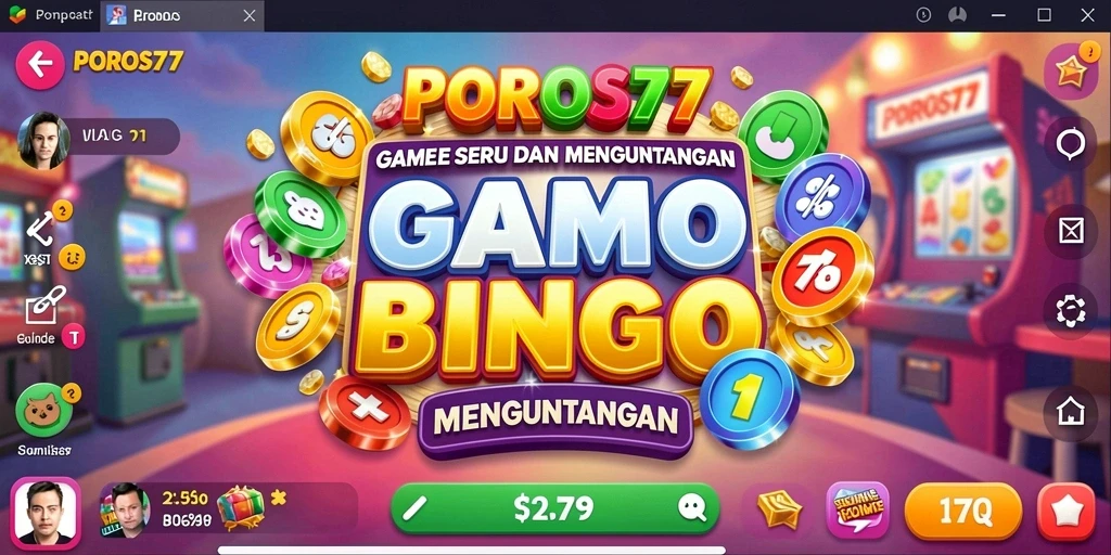 Tampilan gameplay seru dan interaktif di POROS77.