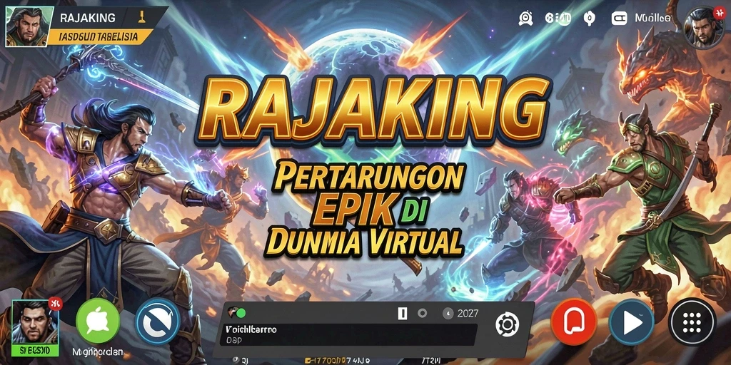 Screenshot gameplay RAJAKING menampilkan aksi pertarungan yang intens.