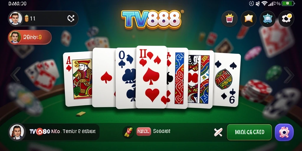 Gameplay seru dalam TV888 yang menampilkan permainan Domino.