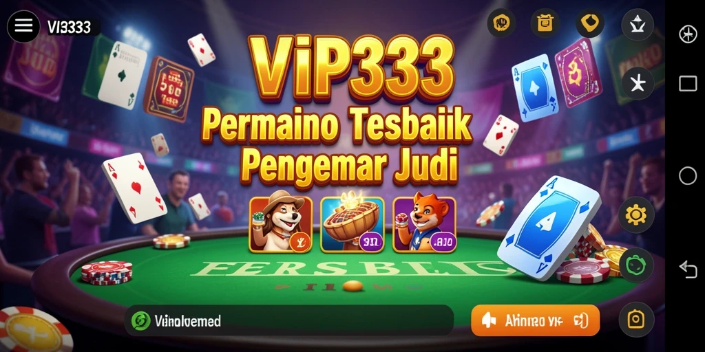 Screenshot utama VIP333 menampilkan aksi seru dalam permainan Kasino.