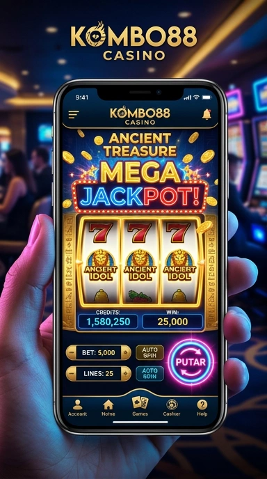 Tampilan utama aplikasi kombo88 dengan berbagai kategori aplikasi.